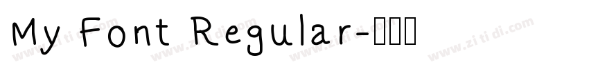 My Font Regular字体转换